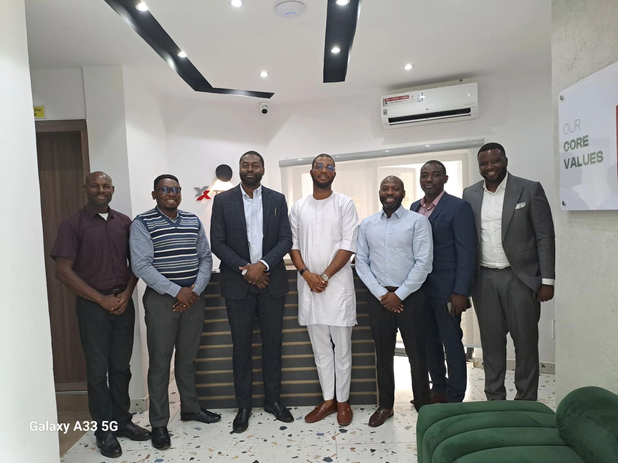 Members Of SPE Lagos Chapter with MD/CEO of TREXM Holdings, Bolutife Odusanya, at TREXM Holdings Lagos Office